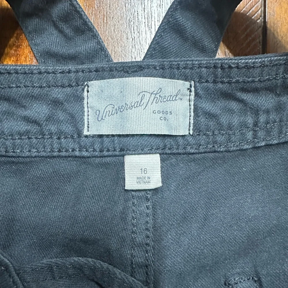 Women Black Overalls - Picture 12 of 12